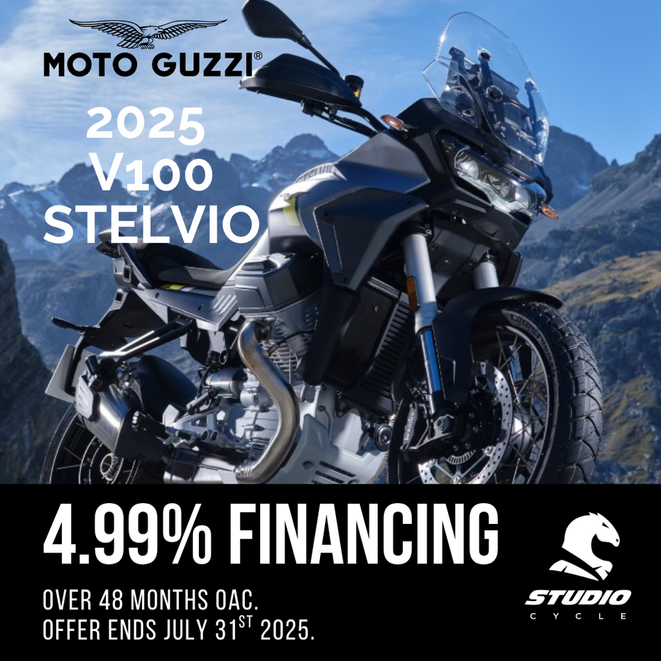 2025 Moto Guzzi Stelvio - Nero Vulcano - READY TO ORDER