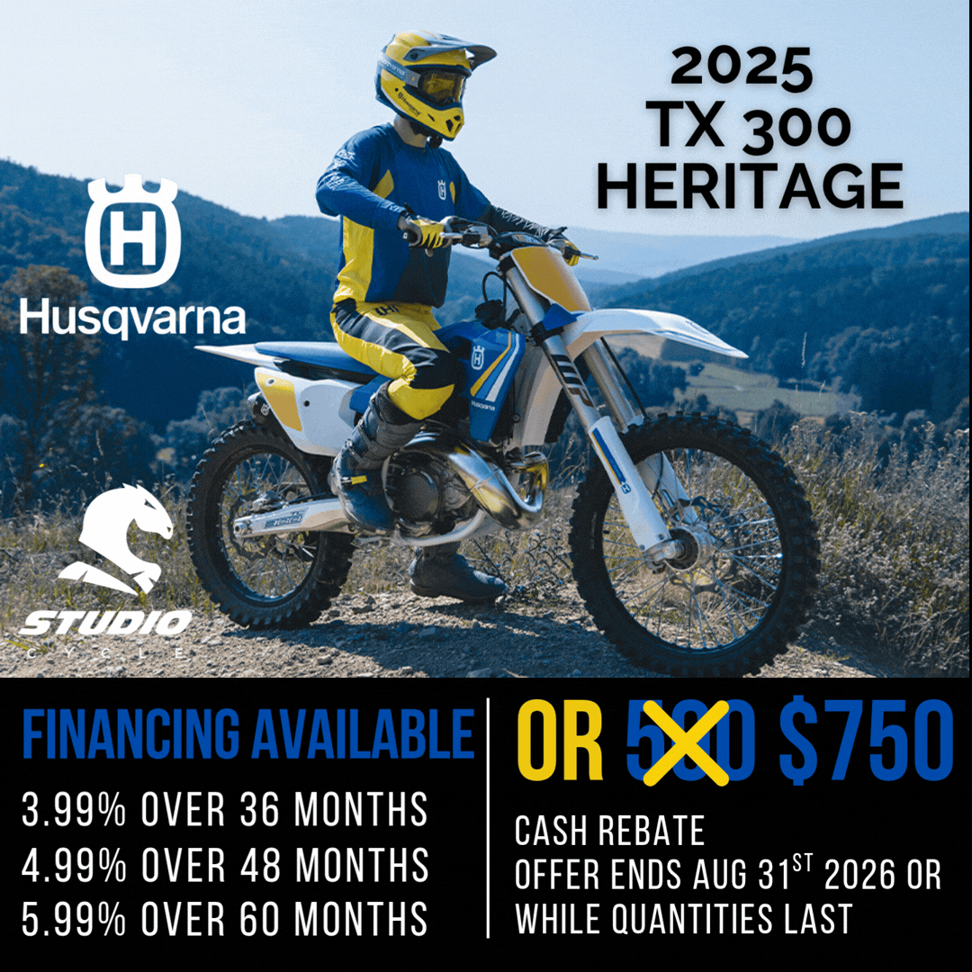 2025 Husqvarna TX 300 Heritage - IN STOCK - Studio Cycle