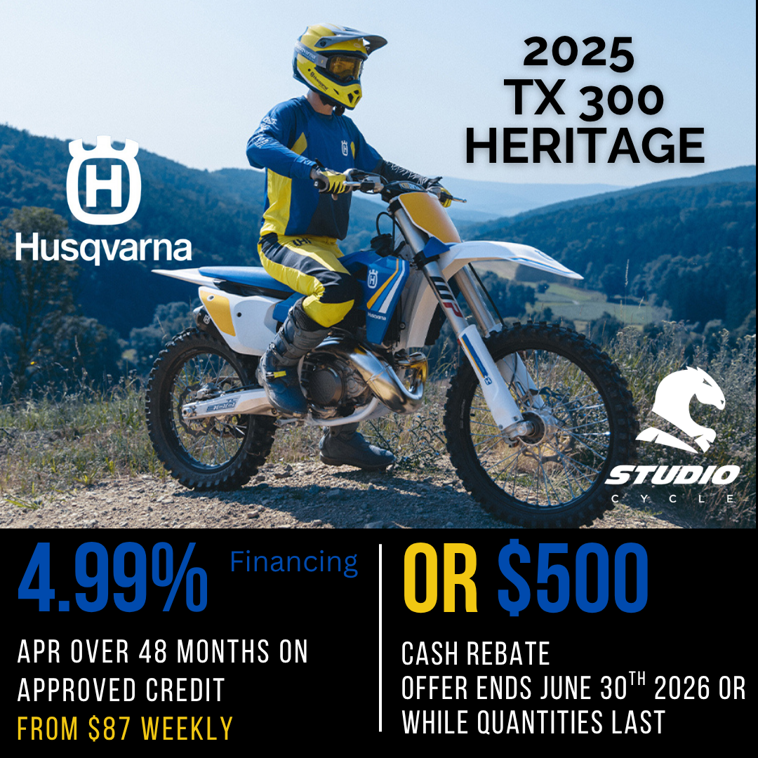 2025 Husqvarna TX 300 Heritage - IN STOCK - Studio Cycle