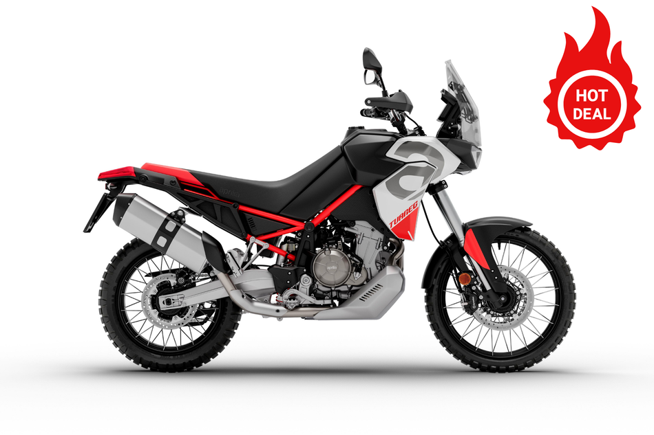 2026 Aprilia Tuareg 660 - Hailstorm White - IN STOCK