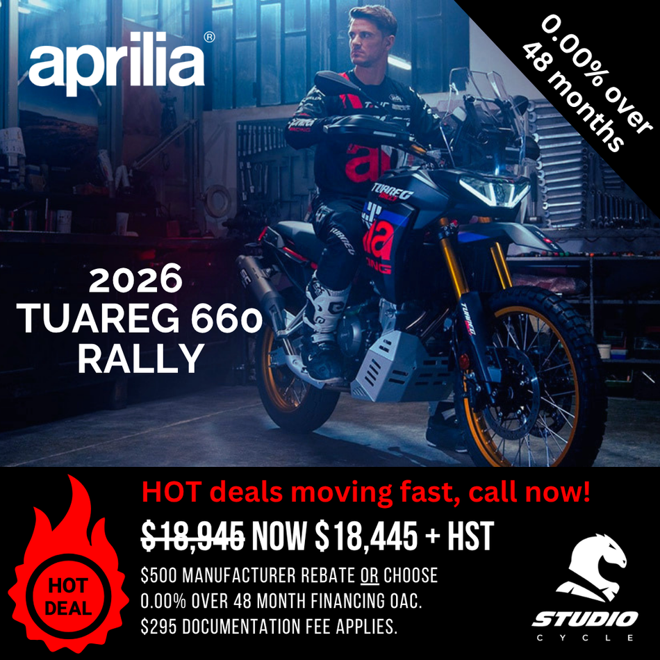 2026 Aprilia Tuareg 660 Rally - IN STOCK - Studio Cycle