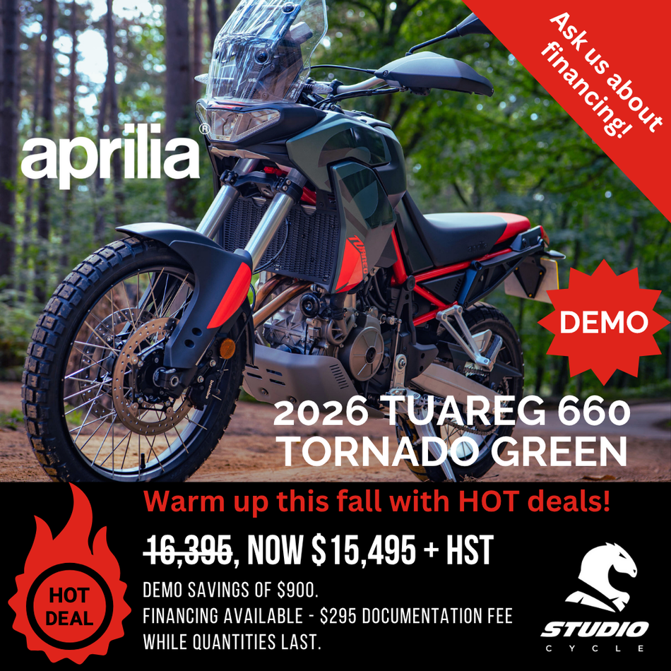 2026 Aprilia Tuareg 660 - Tornado Green - DEMO IN STOCK