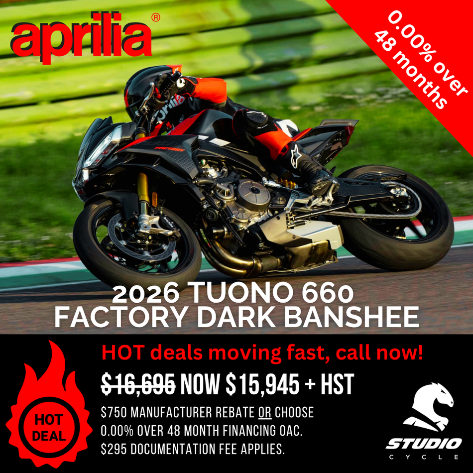 2026 Aprilia Tuono 660 Factory - Dark Banshee - IN STOCK - Studio Cycle