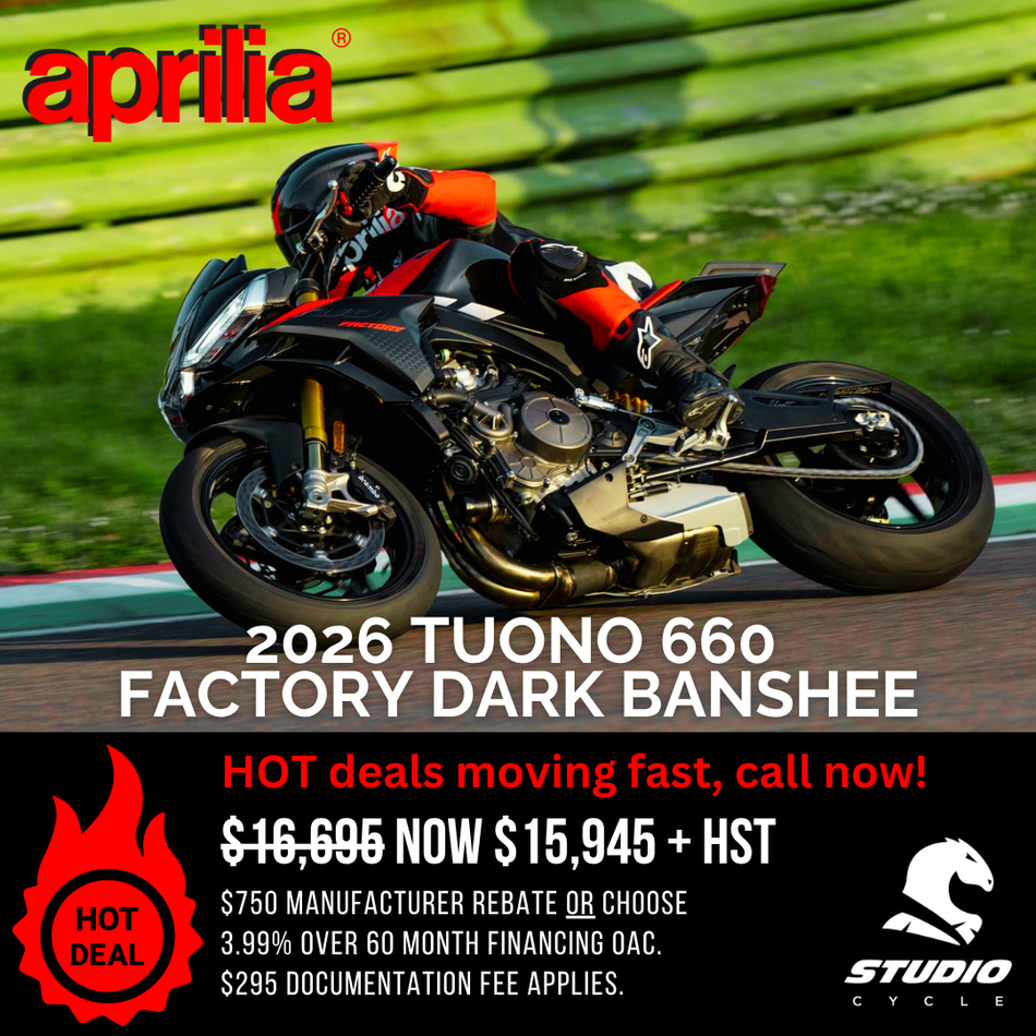 2026 Aprilia Tuono 660 Factory - Dark Banshee - IN STOCK - Studio Cycle