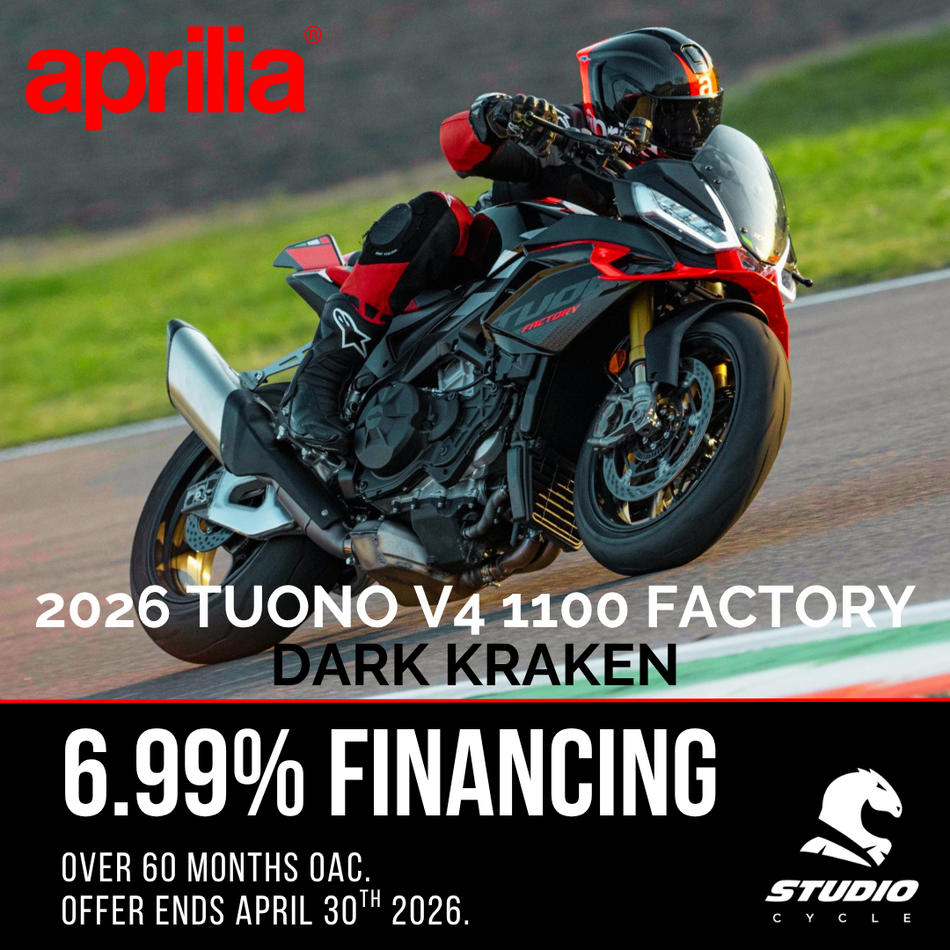 2026 Aprilia Tuono V4 1100 Factory - Dark Kraken - IN STOCK - Studio Cycle