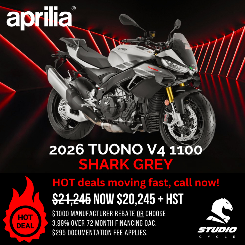 2026 Aprilia Tuono V4 1100 - Shark Grey - DEMO IN STOCK - Studio Cycle