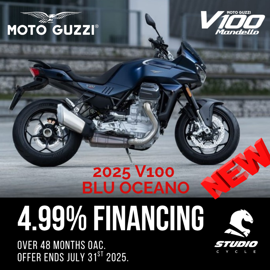 2025 Moto Guzzi V100 Mandello - Blu Oceano - IN STOCK