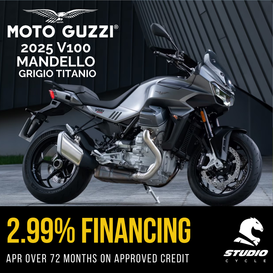 2025 Moto Guzzi V100 Mandello - Grigio Titanio - READY TO ORDER