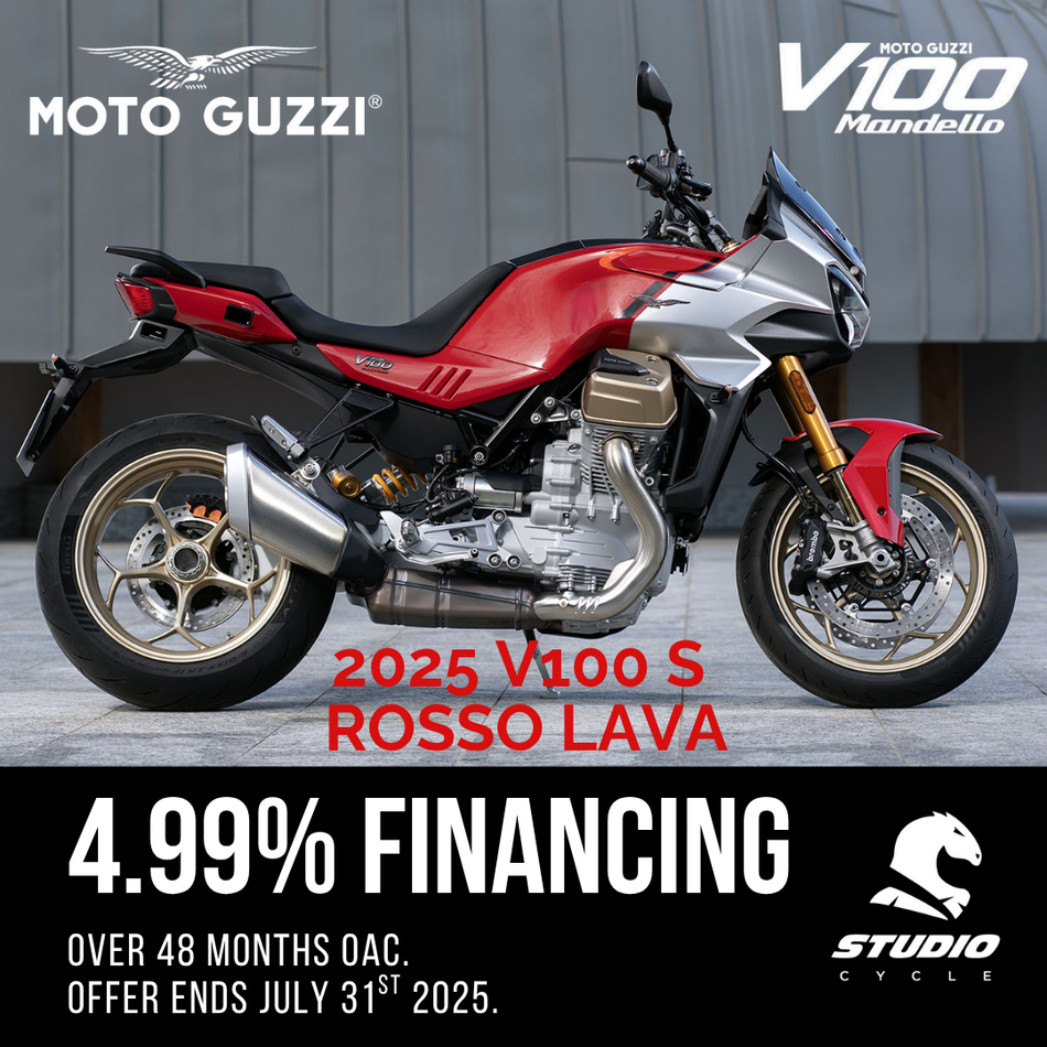 2025 Moto Guzzi V100 Mandello S - Rosso Lava - PRE ORDER