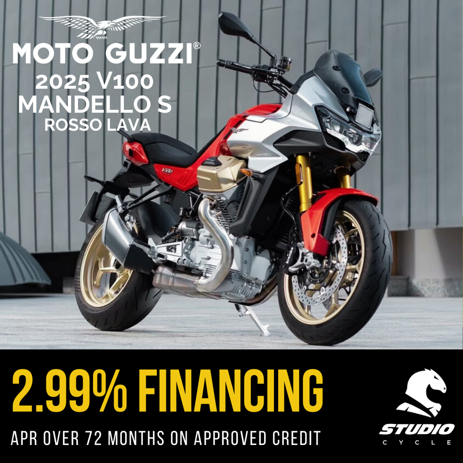 2025 Moto Guzzi V100 Mandello S - Rosso Lava - IN STOCK