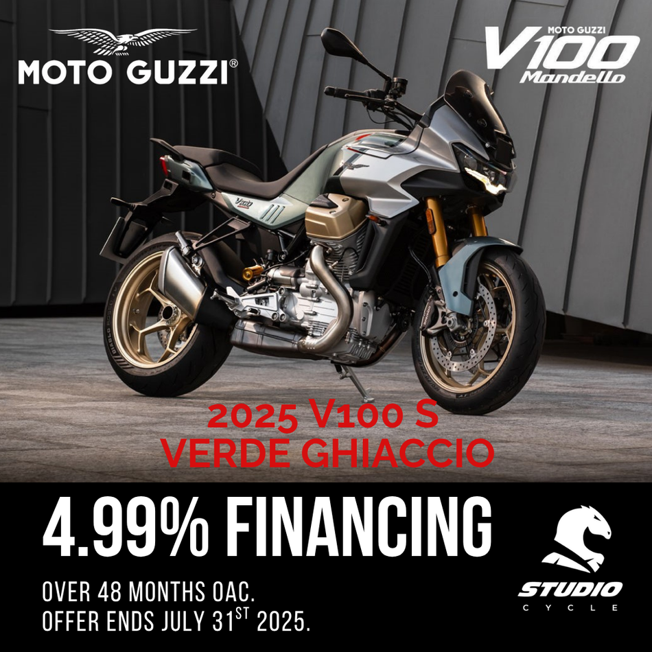 2025 Moto Guzzi V100 Mandello S - Verde Ghiaccio - PRE ORDER