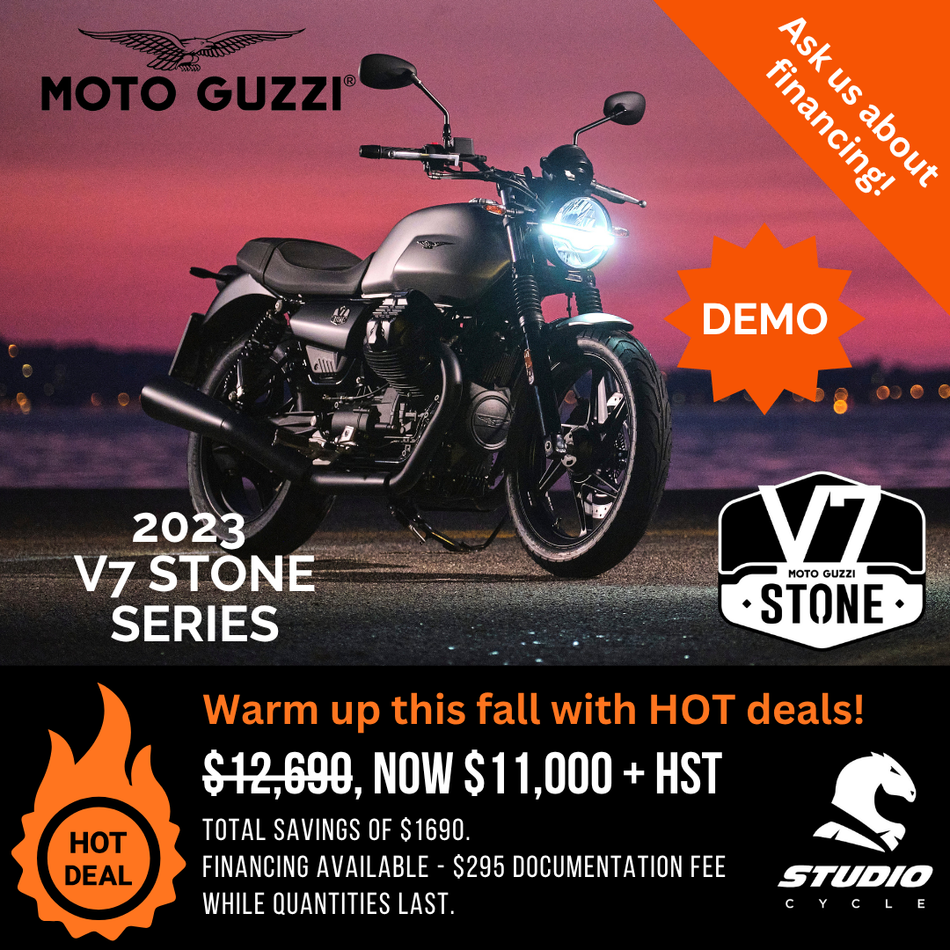 2023 Moto Guzzi V7 Stone - Grigio Aluminio - DEMO IN STOCK