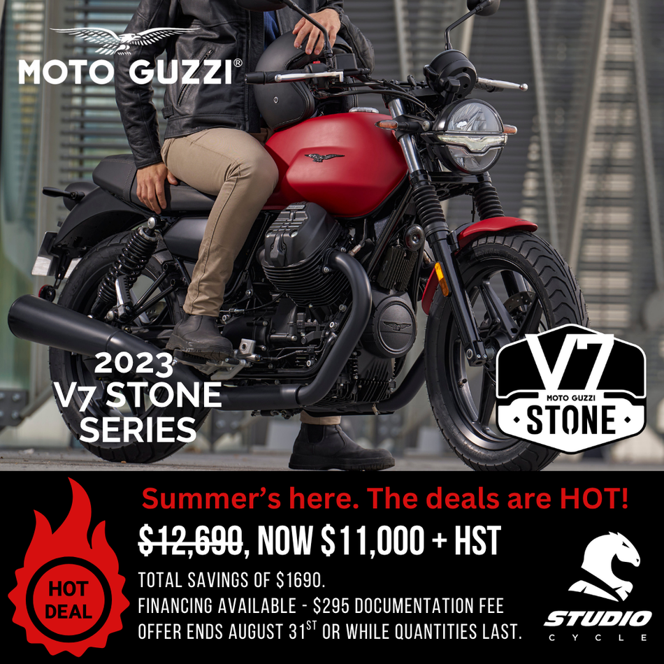 2023 Moto Guzzi V7 Stone -  Rosso Rovente - IN STOCK