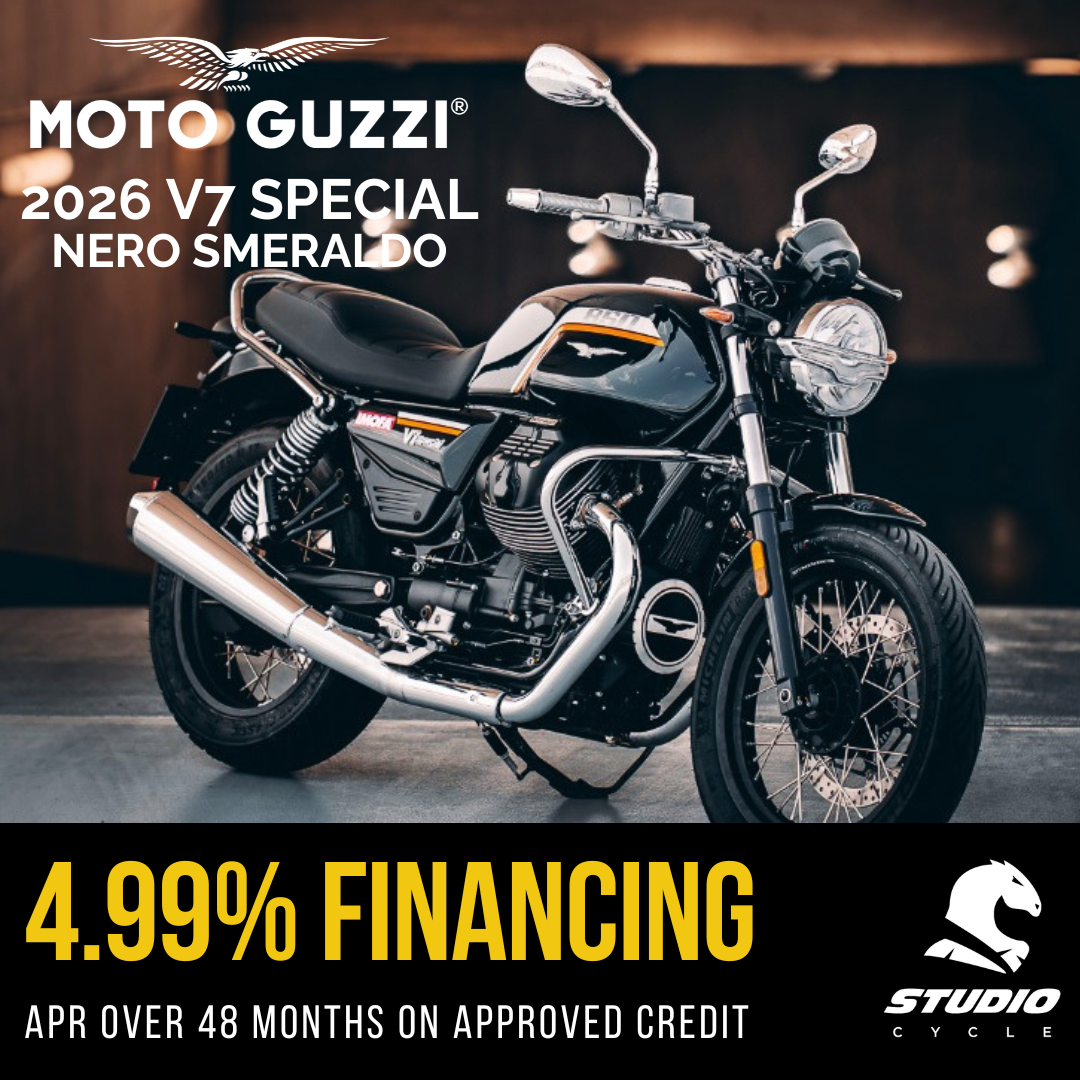 2026 Moto Guzzi V7 Special - Nero Smeraldo - IN STOCK - Studio Cycle