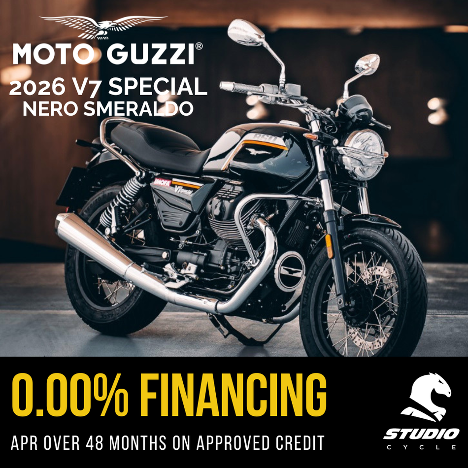 2026 Moto Guzzi V7 Special - Nero Smeraldo - IN STOCK - Studio Cycle