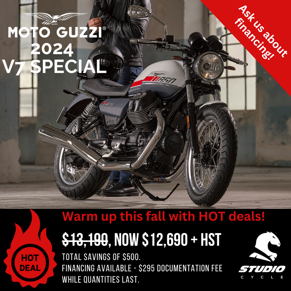 2024 Moto Guzzi V7 Special - Red Stripe Twin Tone - READY TO ORDER