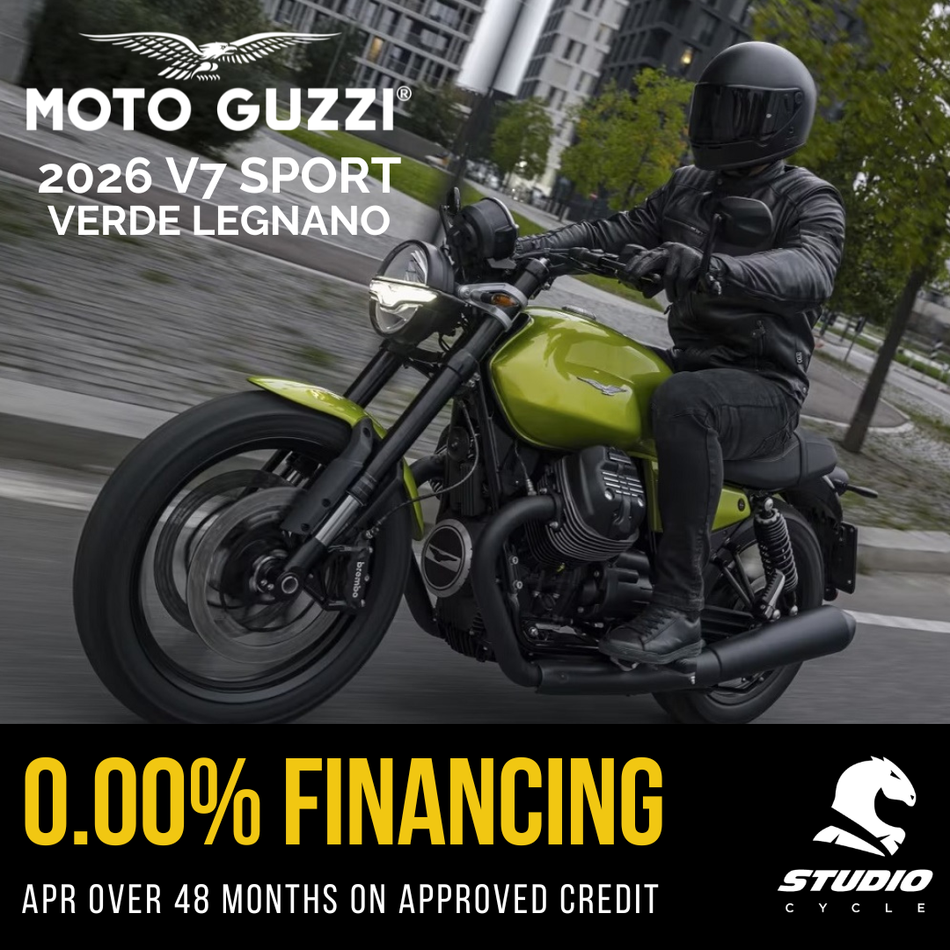 2026 Moto Guzzi V7 Sport - Verde Legnano - DEMO IN STOCK - Studio Cycle