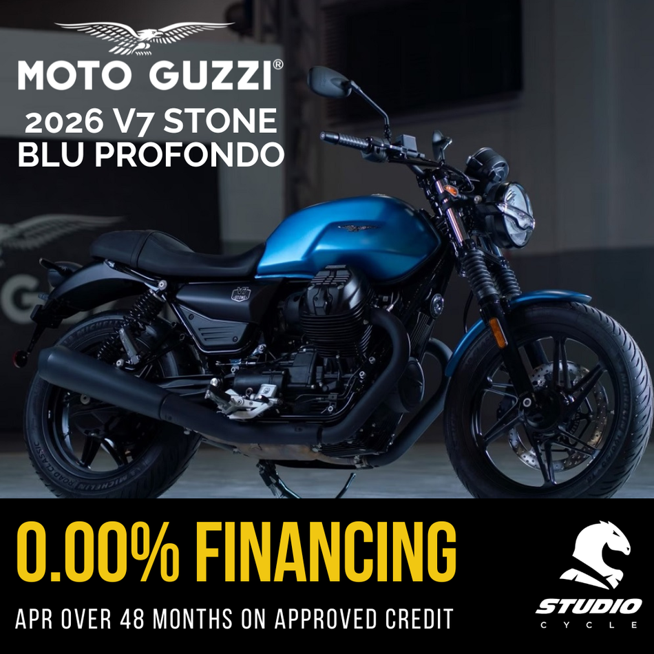 2026 Moto Guzzi V7 Stone - Blu Profondo - IN STOCK