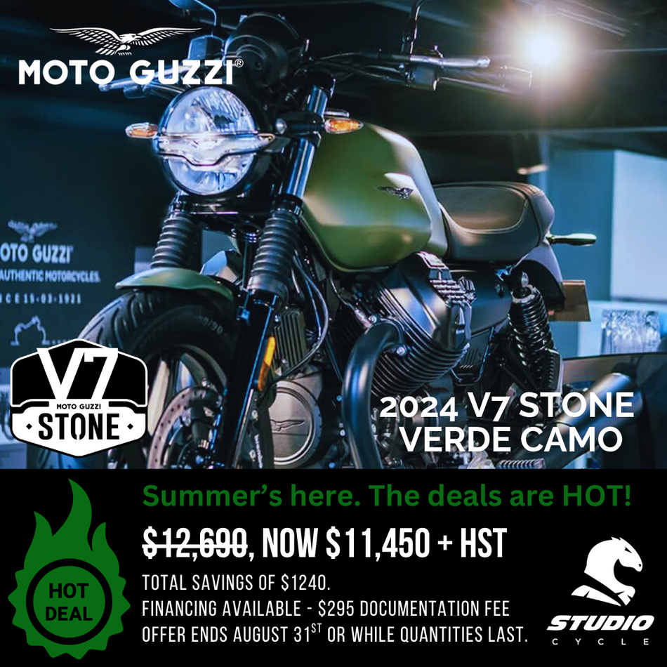 2024 Moto Guzzi V7 Stone -  Verde Camo - IN STOCK