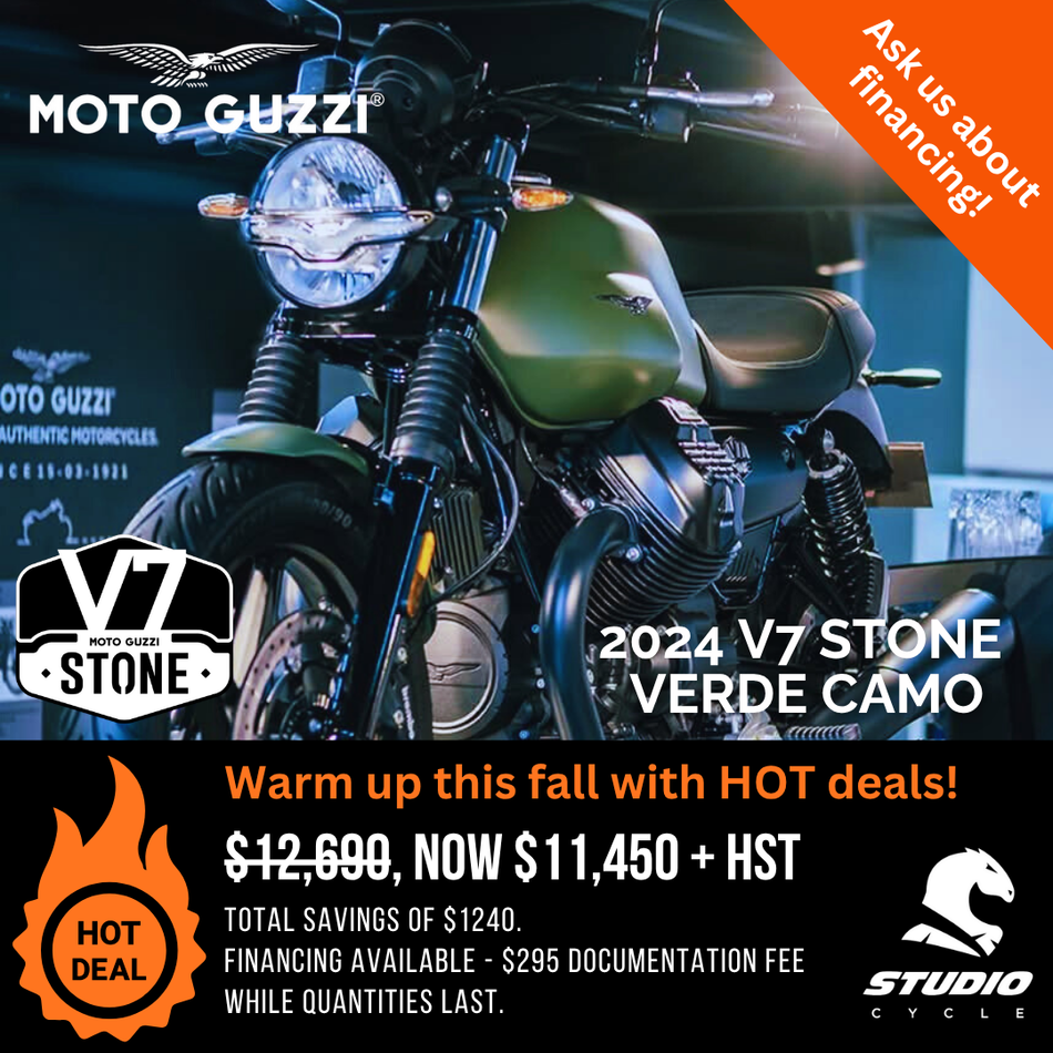 2024 Moto Guzzi V7 Stone -  Verde Camo - IN STOCK