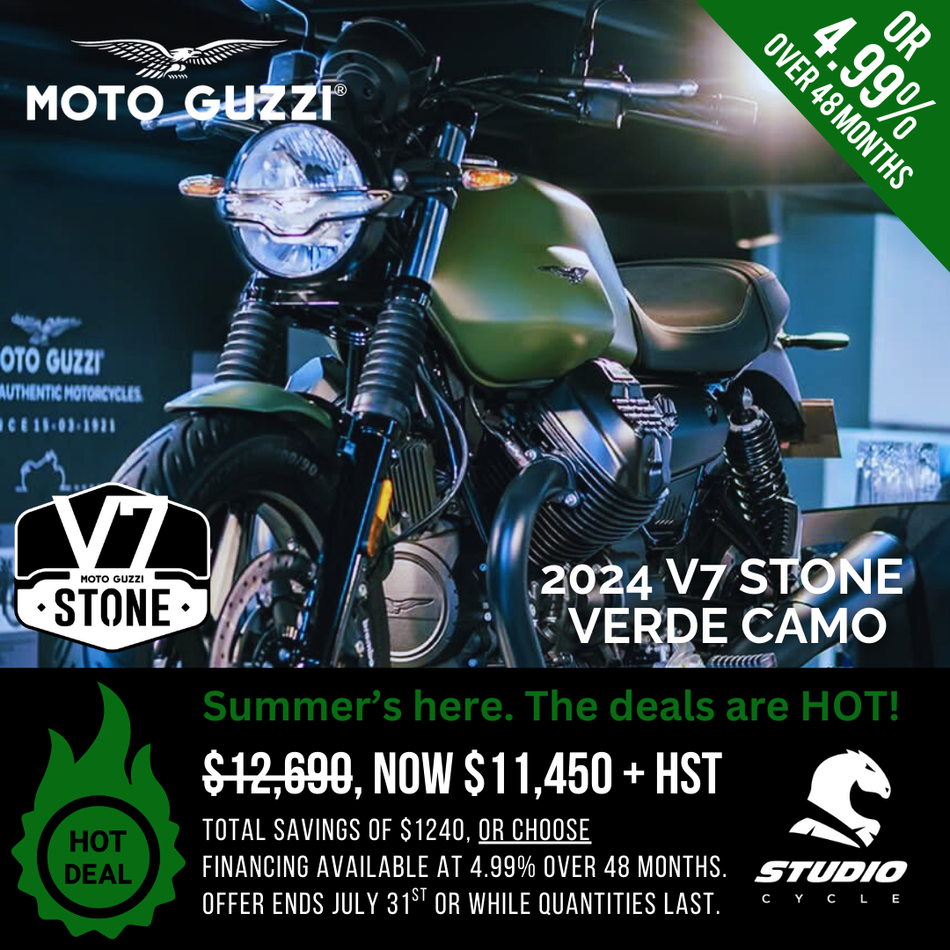 2024 Moto Guzzi V7 Stone -  Verde Camo - IN STOCK