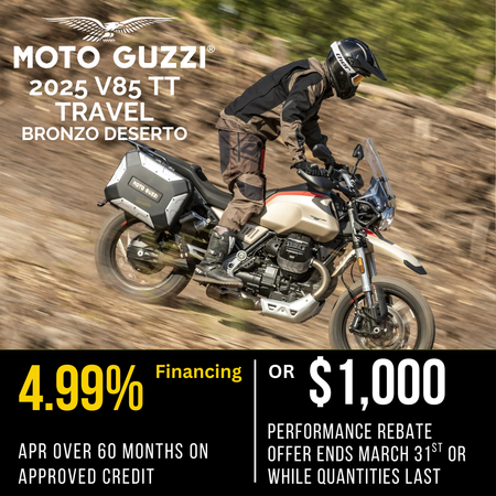 2025 Moto Guzzi V85 TT Travel - IN STOCK - Studio Cycle