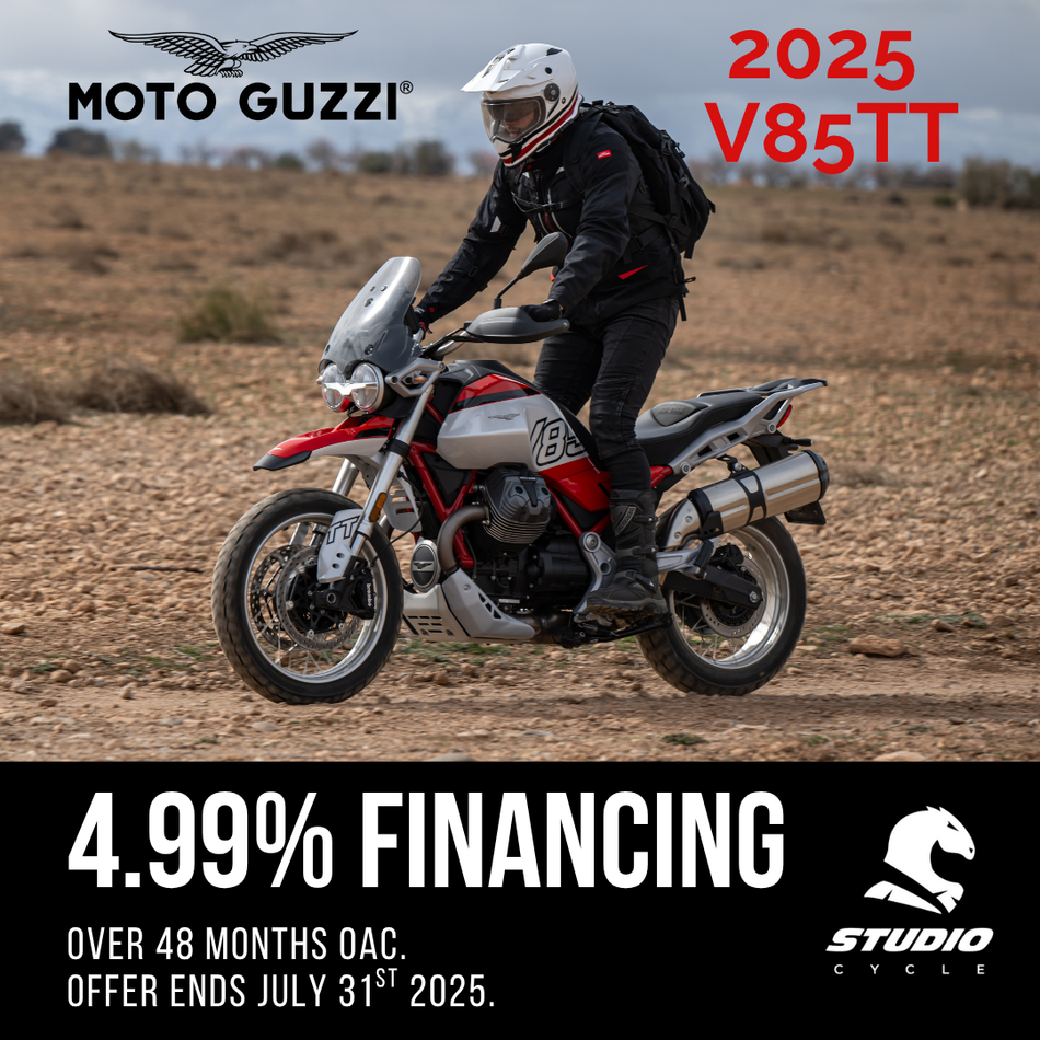 2025 Moto Guzzi V85 TT - Rosso Fuji - READY TO ORDER