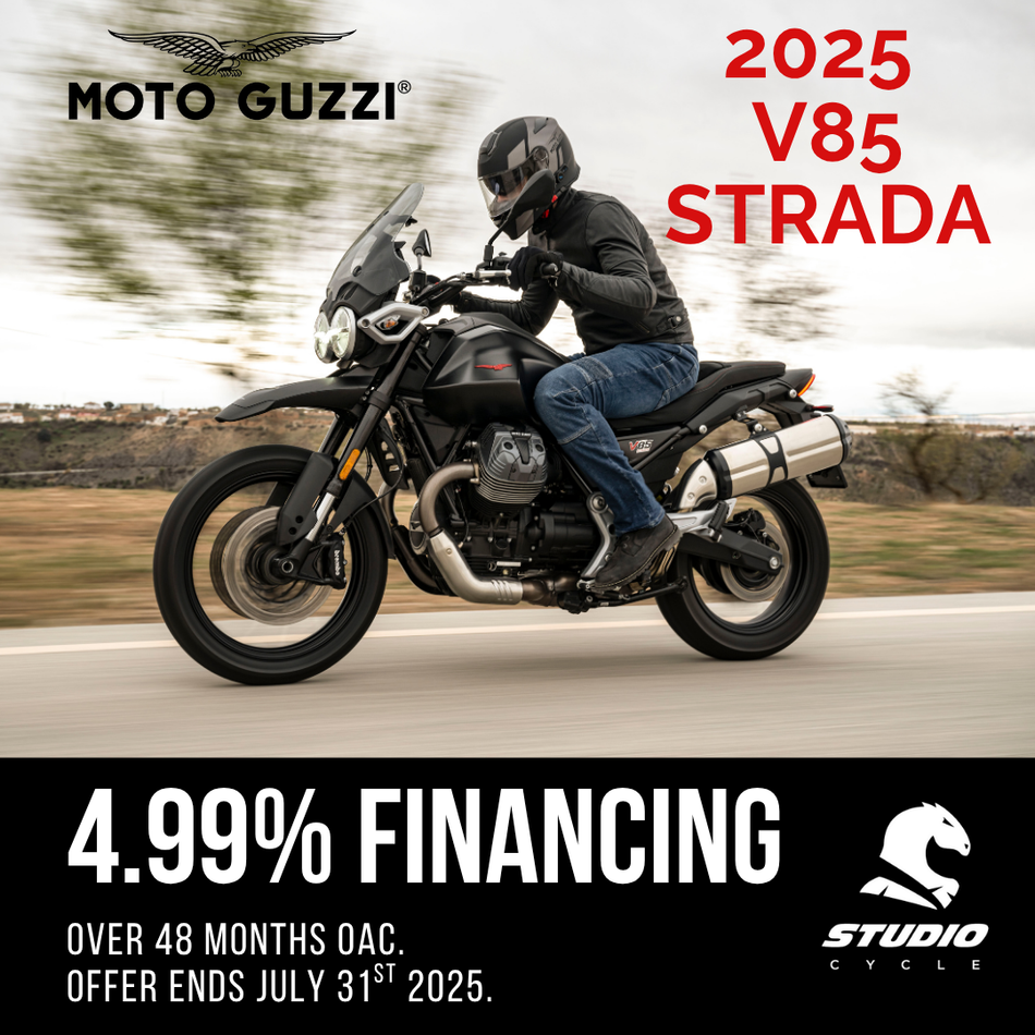 2025 Moto Guzzi V85 Strada - Grigio Brera - READY TO ORDER