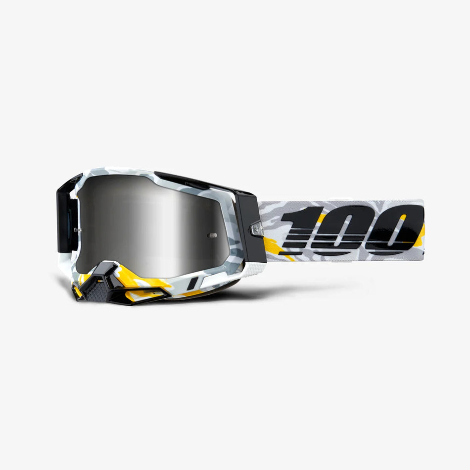 100% RACECRAFT 2 GOGGLES-Korb Mirror Silver