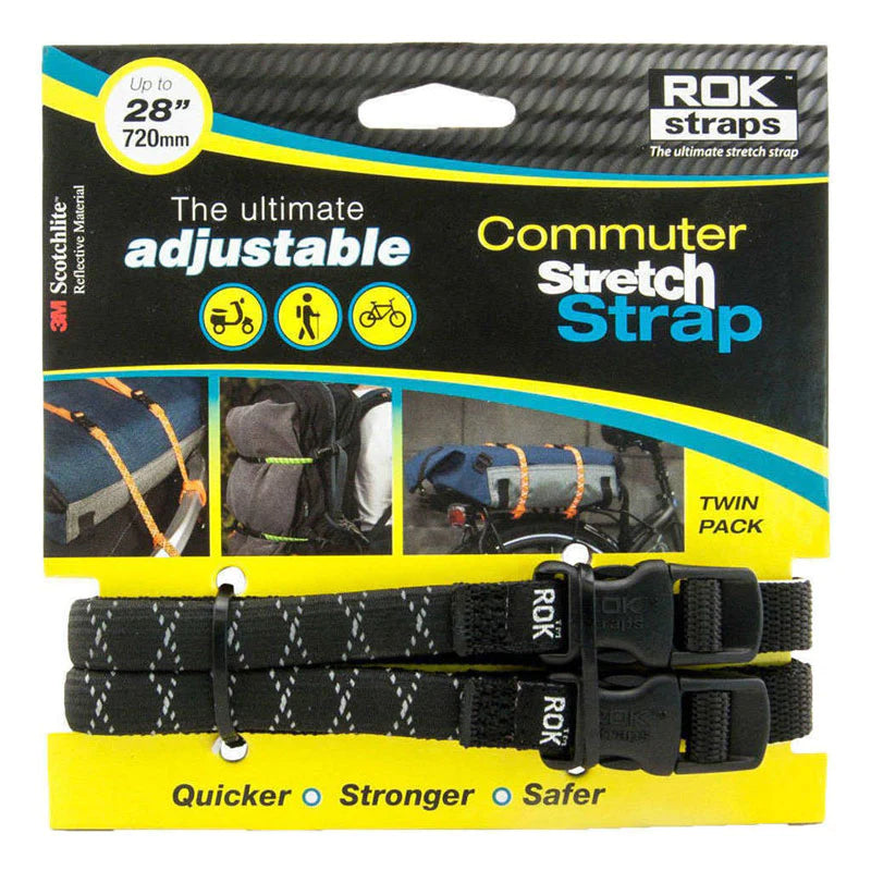 ROK-STRAP SMALL 1/2" BLACK REFLECTIVE