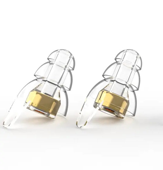 Noise cancelling silicone earplugs with keyring case