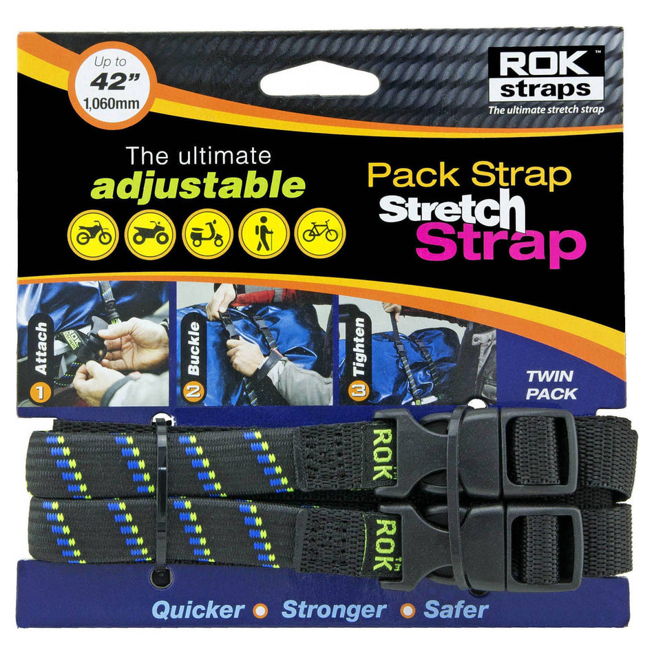 ROK-STRAP MED 5/8" BLACK/BLUE/GREEN