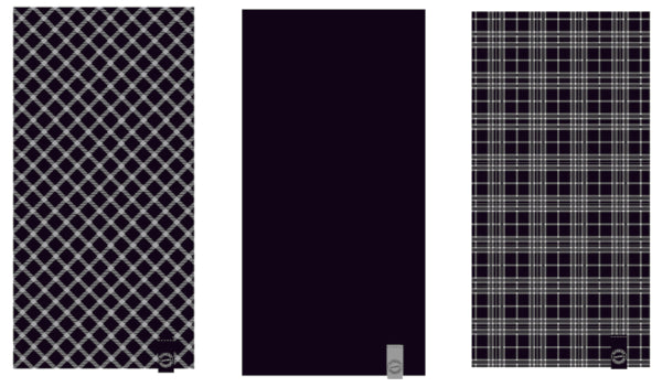 Oxford Comfy Black & White Tartan 3 Pack