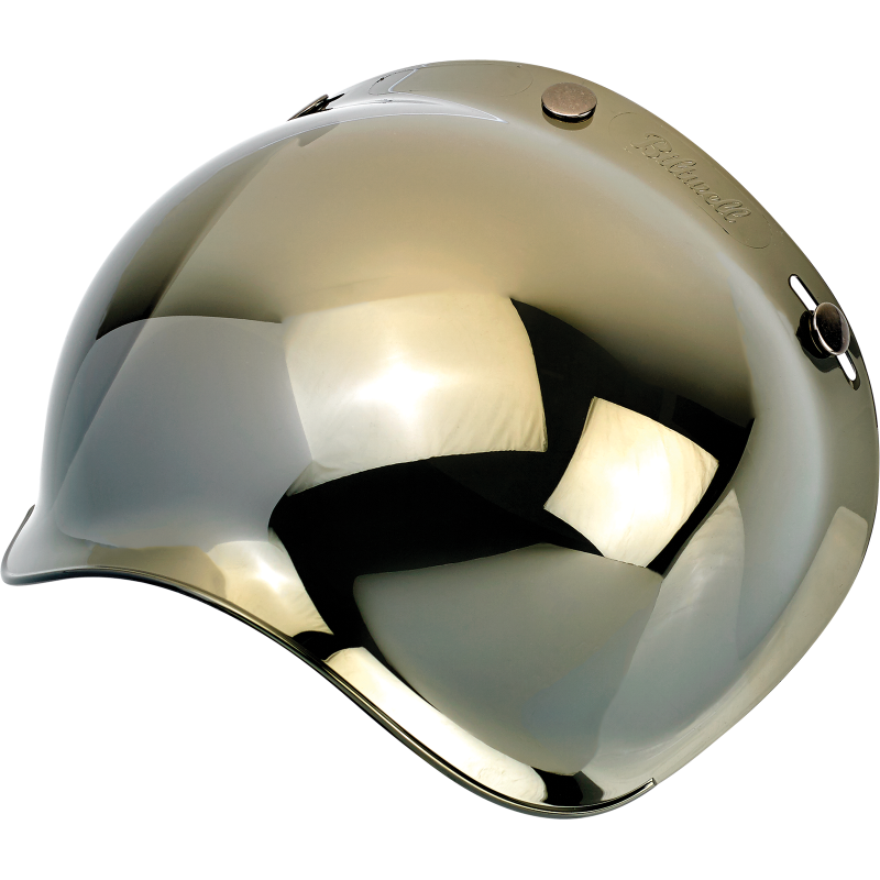 Biltwell Bubble Shield - Gold Mirror