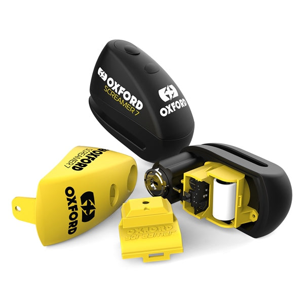 Oxford Screamer 7 Alarm Disc Lock Yellow