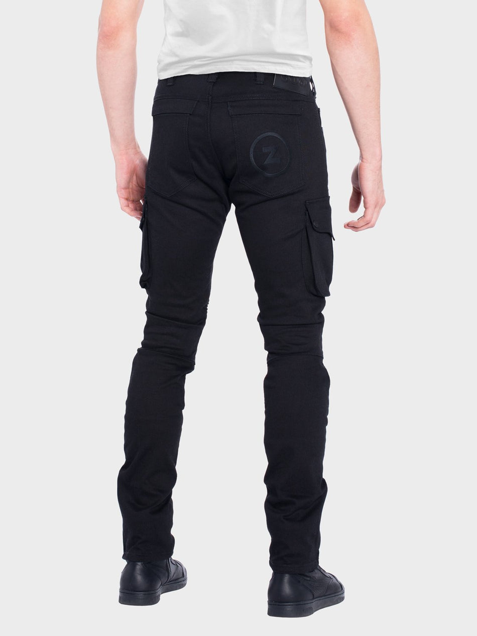 ZIN CITY Denim Moto Pants with Dyneema (Black)