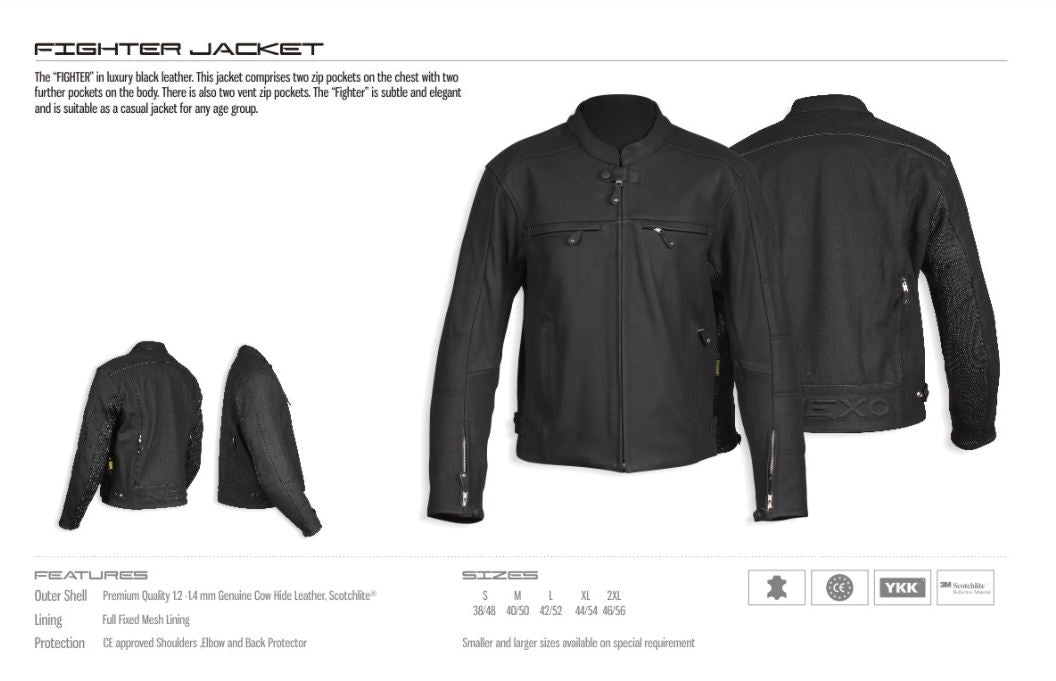 NEXO Sports Fighter Leather Cruiser Jacket – Studio Cycle
