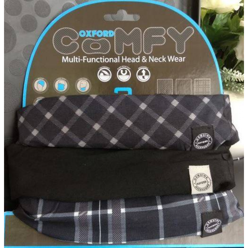 Oxford Comfy Black & White Tartan 3 Pack