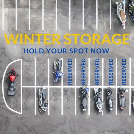 winter motorcycle scooter storage