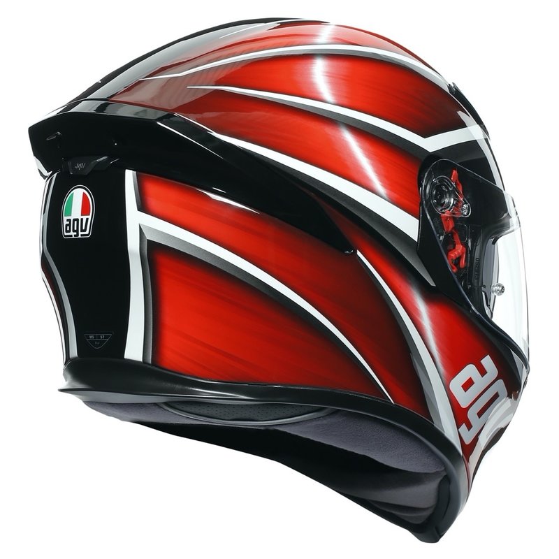 AGV K5 S Tempest Black/Red Helmet