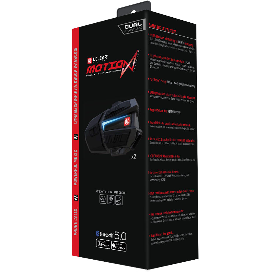 U Clear Motion Infinity Helmet Audio System - Studio Cycle