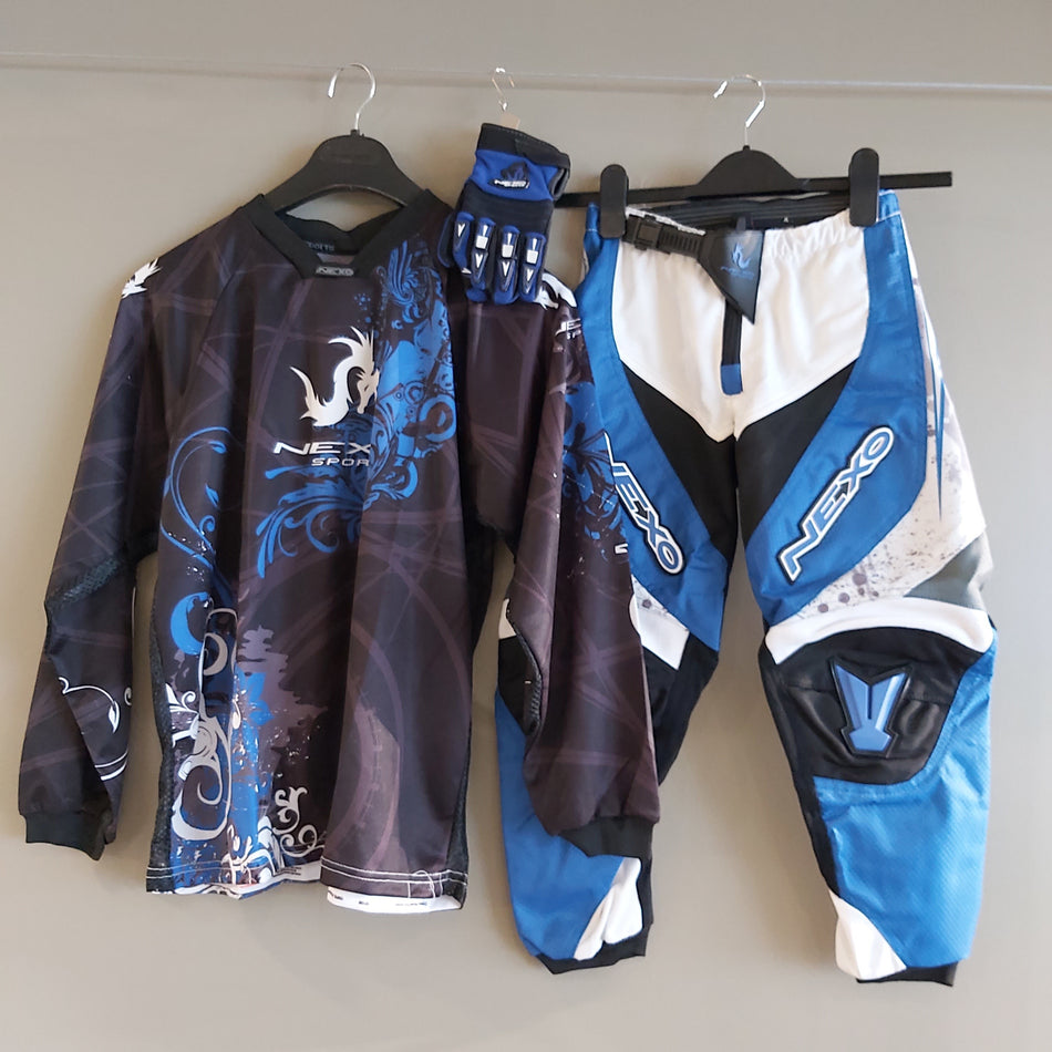 NEXO Sports Youth Crossroads MX Set Blue