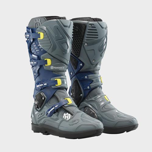 HQV CROSSFIRE 3 SRS SIDI BOOTS Blue Grey