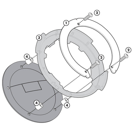KAPPA Tank Lock Kit B501K (Suzuki) - Studio Cycle